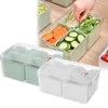 Bouteilles de stockage réfrigérateur organisateur bacs organisation de qualité alimentaire congélateur conteneur pour garde-manger réfrigérateur tiroir cuisine sans BPA