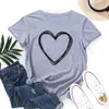 Summer Fun Creative Love Pattern Hip Hop Short Sleeve Men's and Women's T-shirt