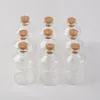 45ml Transparency Glass Bottle With Corks For Wedding Holiday Decoration Christmas Jars Gifts Cute bottle Corks Cap 12pcs253s
