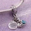 2020 S925 Sterling Silver Mulan Émail CZ Dangle Charm Perle Convient Européenne Pandora Bijoux Bracelets Colliers Pendentifs234W