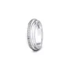 Klusterringar 925 Sterling Silver smycken Triple Band Pave Ring for Women Party Wedding