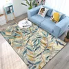 Carpetes Noble Fan Carpet Sala de Estar Lavável Tapete de Quarto Quarto Grande Área Tapete Sala de Estar Tapete Moderno Estampado R230720