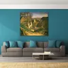 Abstract Canvas Art the House of the Hanged Man Paul Cezanne Handcrafted Oil Painting Modern Decor for Studio Apartment