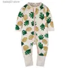 Jumpsuits Kids Tales Children's Clothing ins Baby Bodysuit Baby Bamboo Leaf Cotton Clothing Bodysuit Newborn Creeper T230720