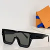 Cyklonowe okulary przeciwsłoneczne Z1547W Płyta Ultra-gruntowa rama jednoczęściowa soczewki z czteroletnią kryształową dekoracją klasyczne 1547 okularów słonecznych Uv400 Załączone szklanki designerskie