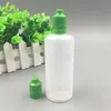 wholesale 500Pcs 120ml ELiquid Bottles Plastic Dropper Translucent PE Empty E Juice Bottle Colorful Child Proof Tamper Caps300p