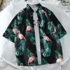 Mense Casual Shirts Shirt Cool Tropical Pineapple Printed sväng ner krage kort ärm 230720