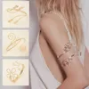 Alliage creux papillon feuille motif brassard Bracelet mode rétro bras anneau accessoires populaires mode bras décor bijoux cadeau L230704