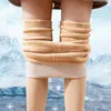 Leggings femme pour femmes contrôle du ventre doublé polaire thermique taille haute pantalons de Yoga hiver minceur entraînement course Legging