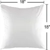 16 jeter taie d'oreiller en coton 18x18 pouces élégant coussin cas maison taie d'oreiller décorative pour canapé canapé lit chaise deux faces295k