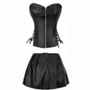 Bustiers Corsets Vintage Sexy Corset Destper Leather Mini Minibirt Plus Plus Size S-6xl Whole Fashion Design Press2924