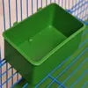 Bird handle water box cup Little pet multi-function parrot bath tub food tray supplies284y