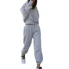 Tweedelige damesbroek, warme hoodie en pak, grote sportkleding, damessneeuw, damesjumpsuit voor