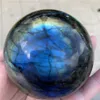 60--70 mm arc-en-ciel pierre de labradorite naturelle boule de cristal sphère de cristal cristal guérison artisanat maison docoration art gift340S