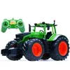 Electric RC Car RC Truck Trailer Dump Harvest 4 Wheel Tractor 2 4G Remote Control Engineering Vehicles Model Toys For Children Gifts 230719