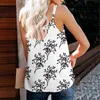 Débardeurs pour femmes Débardeur flatteur Summer Fashion Camisole Loose Fit Ladies Tops avec mignon imprimé floral Vest Camiseta Tirantes Mujer