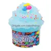 Modélisation de la pâte à l'argile 50 ml Éducation Slime Fluffy Glue Toy Clay Supplies Crystal Jelly Mud Cartoon Modeling Gift Plasticine For Ki Dhfkx