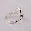 Cluster Rings Authentic 925 Sterling Silver Teardrop Silhouette Fashion Ring for Women Gift DIY Jewelry