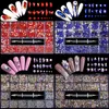 Nagelkonstdekorationer Nagelkonstpaketlegering 3D Nail Charm smycken nagelekoration Glas diamantdelar Diy Nail Art Crystal Accessories 230718