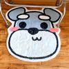 Carpets Cute Creative Cartoon Dog Head Home Bedroom Carpet Girl Room Kawaii Decorative Fluffy Soft Rug Pad Non-Slip Mat