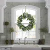 Decorative Flowers & Wreaths High Quality Eucalyptus Wreath Spring Artificial Green Leaves For Front Door Window Wall Decoration353A