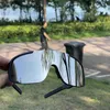 Herren-Sonnenbrille, Farbwechsel, Fahrradbrille, Outdoor-Sport-Sonnenbrille für Damen, UV-beständig, Wind- und Sandbrille, Tag und Nacht, Dual-Use, 3 S90o