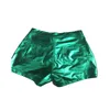 Vrouwen Shorts Metallic PU Leer Zomer Shorts Vrouwen Mode Sexy Knop Gulp Slanke Anti-splash Casual Broek Y2K Nachtclub Broek 230719