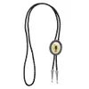 Bolo Ties Vintage Resin Scorpion Bolo Tie Necktie Glow in the Dark Leather Cord Necklace HKD230720