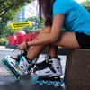 Inline Roller Skates White Black Professional Inline Roller Skates Woman Man Kids Adult Speed Skate Sneakers Outdoor patins 4 rodas Size 30-44 HKD230720