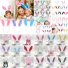 Chapeaux de fête Ups Pâques Festive Bandeaux Adt Enfants Mignon Oreille De Lapin Bandeau Prop Robe En Peluche Costume Oreilles De Lapin Bandeau En Gros Dro Dhrii