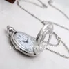 Nieuwe stijl quartz uurwerk grote witte stalen Romeinse ketting retro sieraden hele mode horloge horloge trui ketting zakhorloge255H