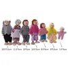 Outils Atelier 7pcs / set Happy House Famille Poupées Figurines En Bois Personnages Habillés Enfants Filles Beaux Enfants Pretending Toys 230720