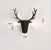 Wall Lamp Modern Creative LED G9 Nordic Wrought Iron Antler Living Room Bedroom Bedside Bar Cafe Decoration Spotlight