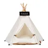 chenils stylos Pet Tent House Cat Bed Portable Tipi Avec Coussin Épais Et 6 Couleurs Disponibles Pour Chien Chiot Excursion Extérieur Intérieur 230719