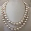 Underbara 12-13mm South Sea White Pearl Necklace 925 Silver271e