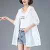 メンズフーディーズスウェットシャツ2023夏のミディアムロングサンプロテクション服女性薄いジャケットルーズフード付きコートウィンドブレイカー女性230719