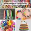 Charm Bracelets Pack Of 200 Chains DIY Bracelet Plastic 20 Color With 10 Snaps And Key Rings