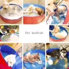 Kennels pennen Opvouwbaar peuterbad PVC Huisdier Bad Opvouwbare Wastafel Voor Honden Katten Puppy Kitten Douche Zwembad Huis Huisdier opvouwbaar zwembad 230719