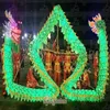 Brillante LED dragon dance GIALLO Taglia 6 # 3 1m Lunghezza bambini seta popolare nuovo costume mascotte cina cultura speciale festa festa257C