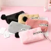 Korean School Pencil Case Kawaii Cute Plush Penal for Girls Boys Pencilcase Zipper Makeup Purse Pouch Stationery Material267e