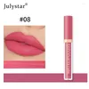 Lip Gloss Retro Glaze Rich Color Appear White Not Stick Cup Non-fading Matte Foggy Surface Waterproof Natural Make Up