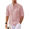 Männer Casual Hemden 2023 Mode Henley Hemd Designer Design Halbkörper Knopf Sport Hohe Qualität Weiche Material Tops