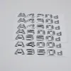 Schwarze Chrom-Buchstaben-Emblem-Logo für Mercedes Benz A160d A180d A200d A230d A240d A250d A260d A280d A300d A320d A350d269s