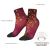 Men's Socks Polyester Low Tube Music Note Breathable Casual Short Sock