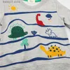 Hoodies Sweatshirts Jumping Meters 2-7T Autumn Winter Children's Sweatshirts Dinosaurs Print Striped Cute Boys Hooded Shirts Kids Clothes Tops T230720