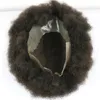 Q6 BASE AFRO HERS HÅR TOUPEE FÖR AFRICAN AMERIKANSKA MEN HÅRDESPIECT 100% HUMMA HÅR 10X8INCH EVERSAKTION PERIG #1 JET Black Color208K