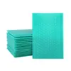 50Pcs Plastic Small Bubble Mailers Red Poly Mailing Bags Envelopes With Shockproof Green Bubble309r