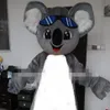 Niestandardowy szary kostium maskotki koala rozmiar dla dorosłych Dodaj fan322t