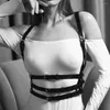벨트 패션 하네스 벨트 섹시한 코르셋 가죽 란제리 속박 바디 스트랩 의류 고드 여성을위한 고딕 양식 자