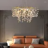 Żyrandole Kształt Klast Crystal Glass LED Wiselant żyrandol do sypialni w sypialni salon Cloakroom Loft Indoor Lighting Luminaria LUSTRES